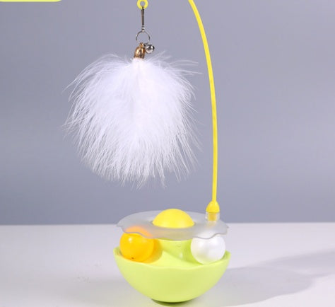 Interactive Duck Shape Cat Toy – Lightweight Resin Wand with Removable & Washable Duck for Indoor/Outdoor Play