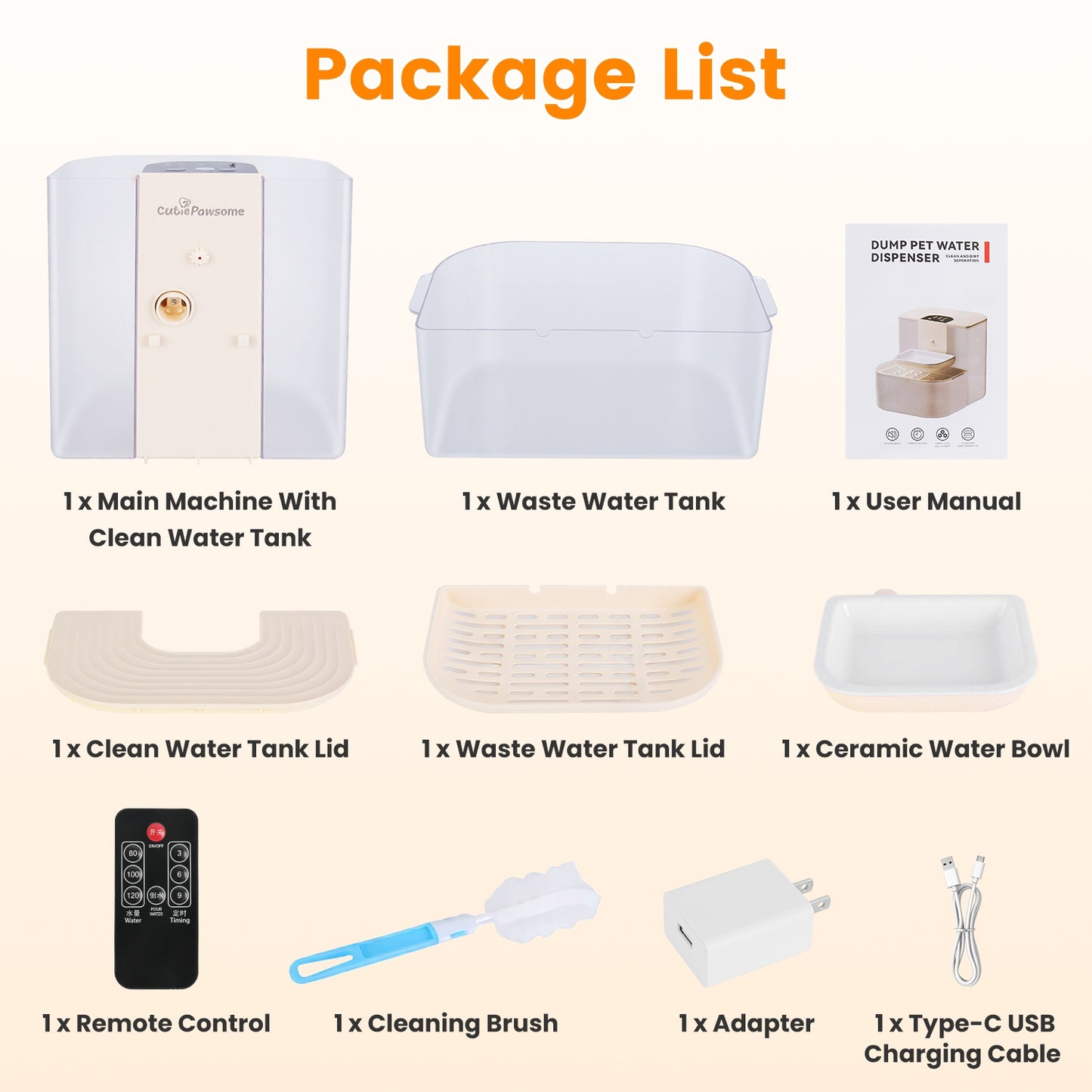 Smart Automatic Pet Water Fountain – 4.5L Dual-Tank, Cordless & Rechargeable (Remote Control)