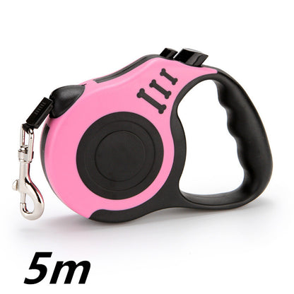 Retractable Dog Leash – Automatic Telescopic Pet Walking Lead with One-Button Lock