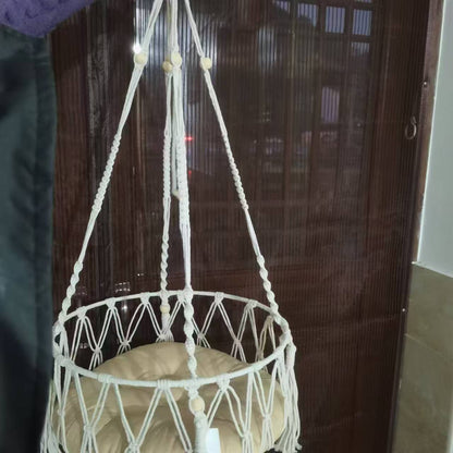 Handwoven Cat Hammock Bed – Breathable Hanging Swing for Cats (Soft & Cozy)