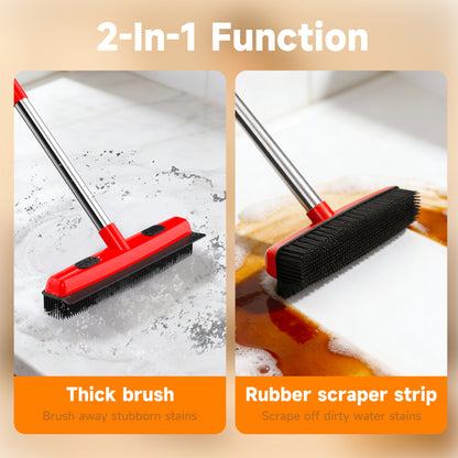 2-in-1 Pet Hair Removal Broom – Carpet Fur Remover & Squeegee Cleaning Tool