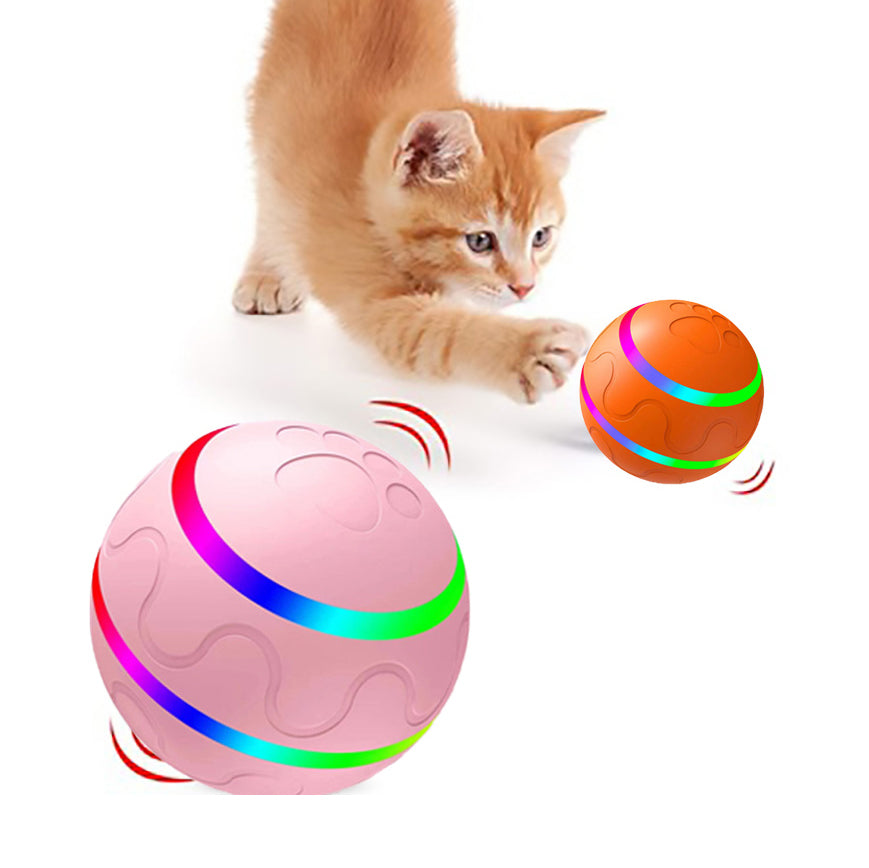Intelligent Wicked Ball for Cats – Automatic Self-Rotating Interactive Toy with USB Charging & Dual Modes