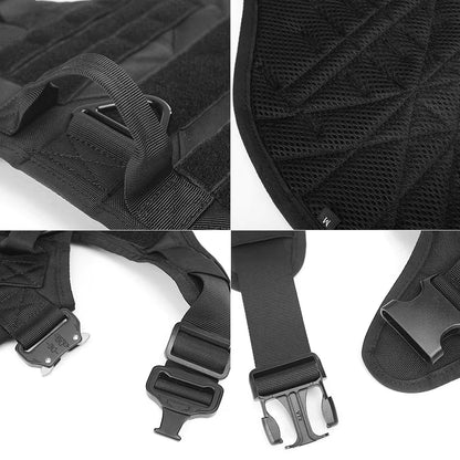 Tactical Dog Harness & Leash Set – Heavy Duty 1000D Nylon | Adjustable Pet Training Vest