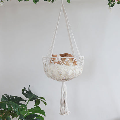 Handwoven Cat Hammock Bed – Breathable Hanging Swing for Cats (Soft & Cozy)