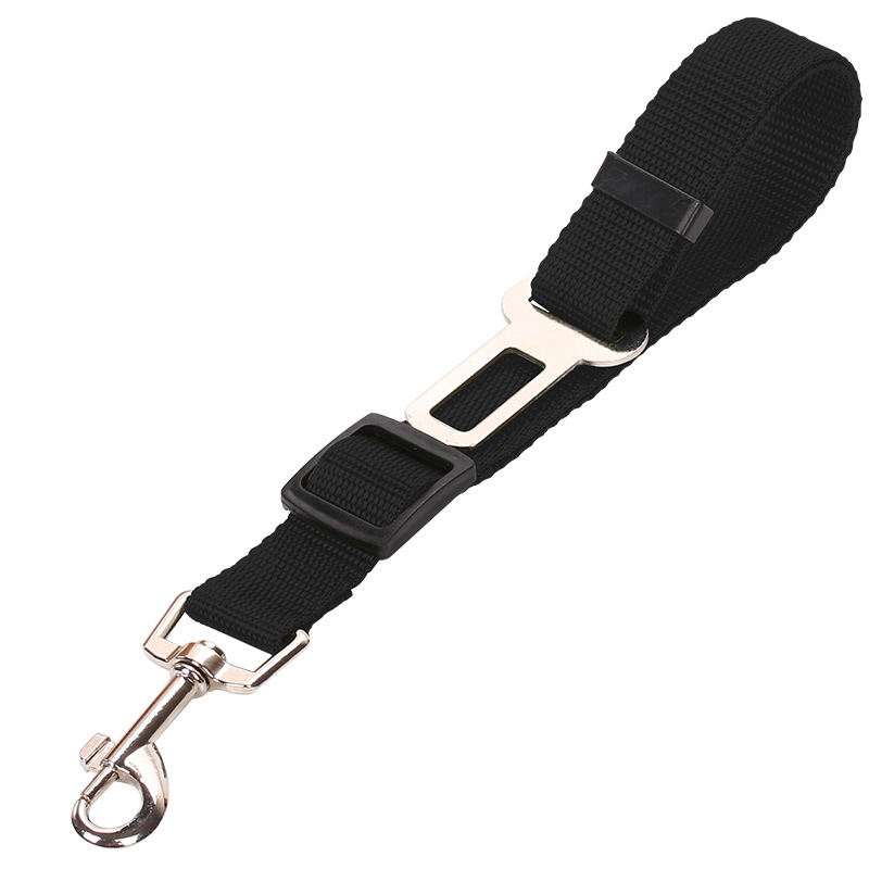 Adjustable Pet Car Seat Belt – Heavy-Duty Nylon Safety Leash for Dogs & Cats, Universal Vehicle Restraint with Tangle-Free Swivel Snap