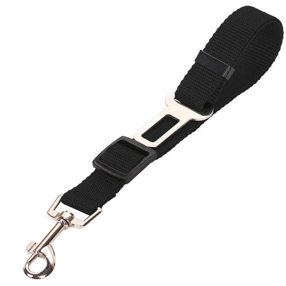 Adjustable Pet Car Seat Belt – Heavy-Duty Nylon Safety Leash for Dogs & Cats, Universal Vehicle Restraint with Tangle-Free Swivel Snap