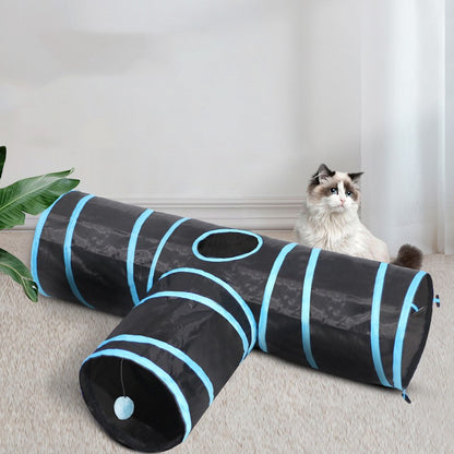 Foldable Cat Tunnel Toy – Interactive Play & Climbing Tube for Indoor Cats
