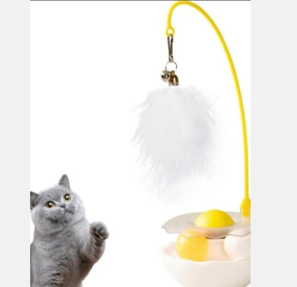 Interactive Duck Shape Cat Toy – Lightweight Resin Wand with Removable & Washable Duck for Indoor/Outdoor Play