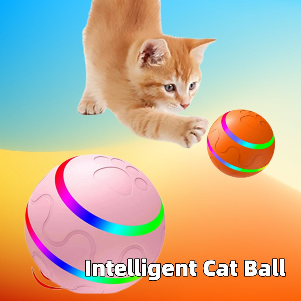 Intelligent Wicked Ball for Cats – Automatic Self-Rotating Interactive Toy with USB Charging & Dual Modes
