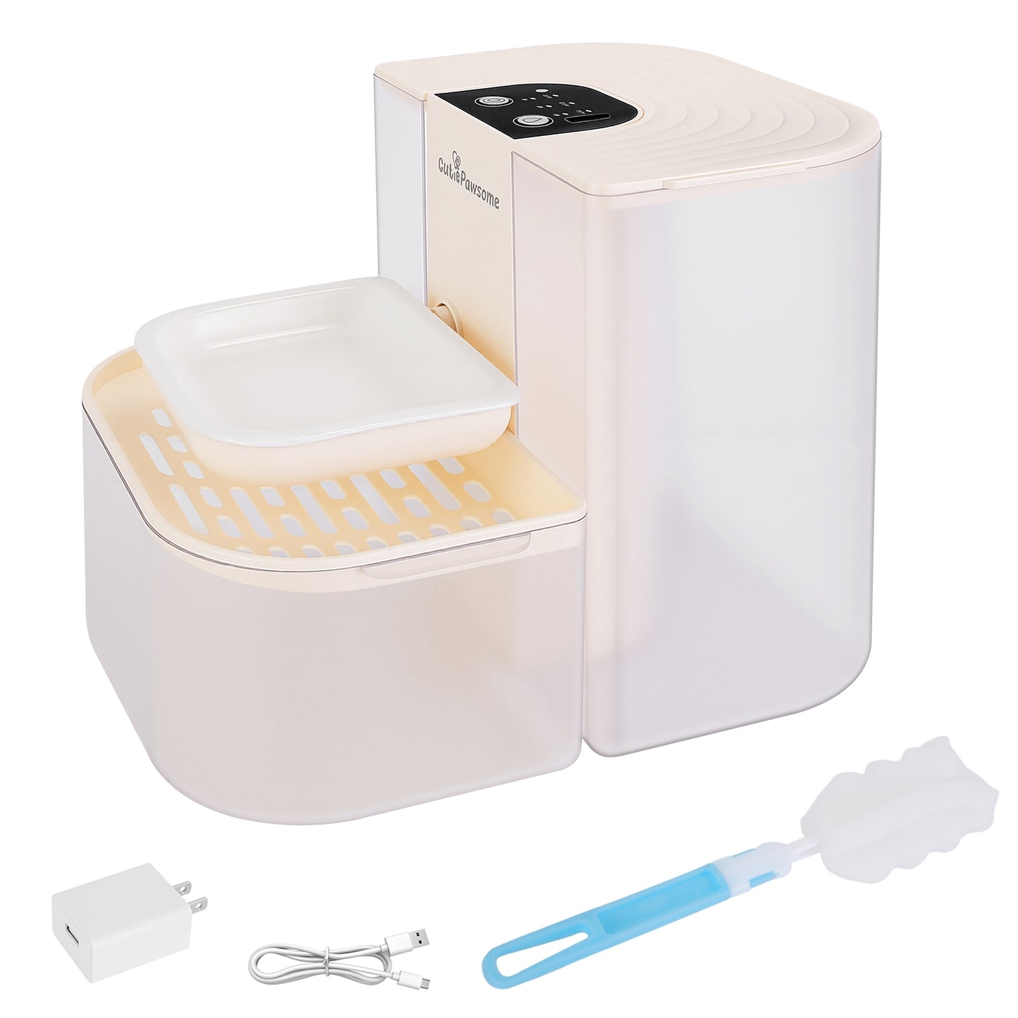 Smart Automatic Pet Water Fountain – 4.5L Dual-Tank, Cordless & Rechargeable (Remote Control)