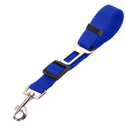 Adjustable Pet Car Seat Belt – Heavy-Duty Nylon Safety Leash for Dogs & Cats, Universal Vehicle Restraint with Tangle-Free Swivel Snap