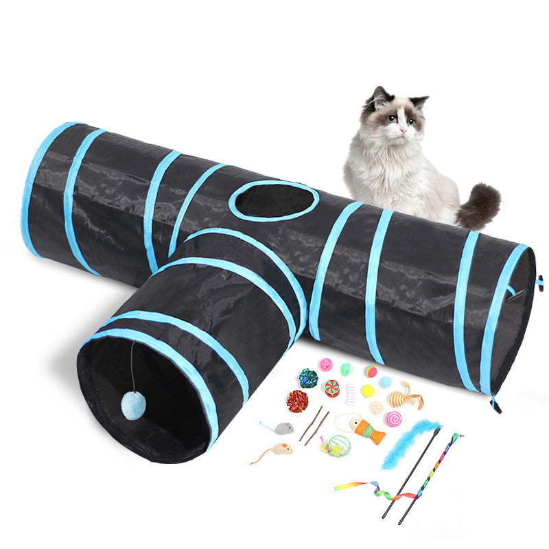 Foldable Cat Tunnel Toy – Interactive Play & Climbing Tube for Indoor Cats